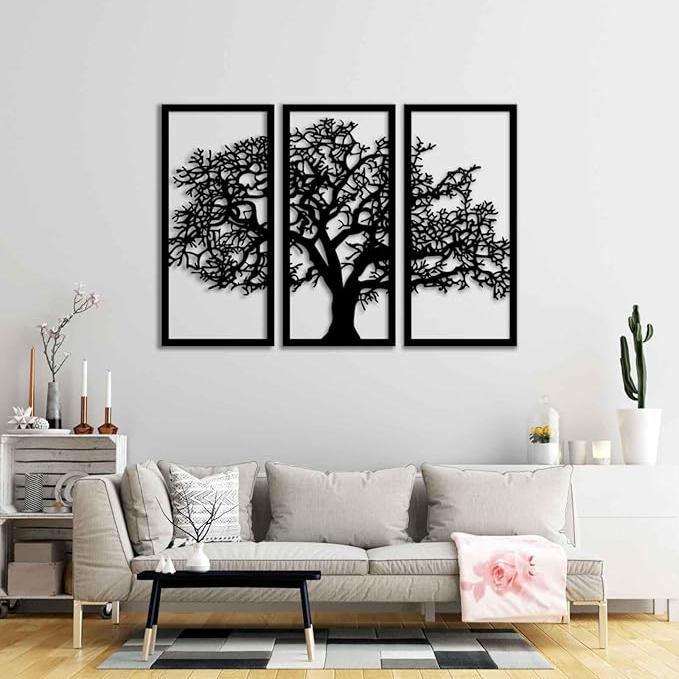 Tableau Mural en Bois - Forme d'Arbre